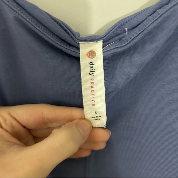 Daily Practice by Anthropologie Handkerchief-Hem Mini Dress in Wedgewood Blue - Picture 5 of 8